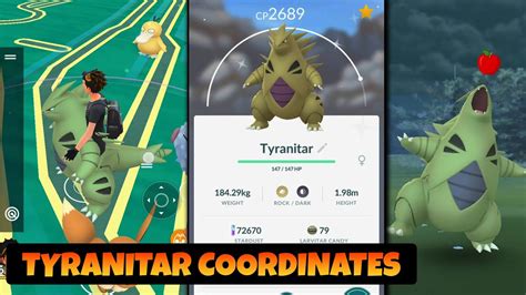 tyranitar location pokemon go.